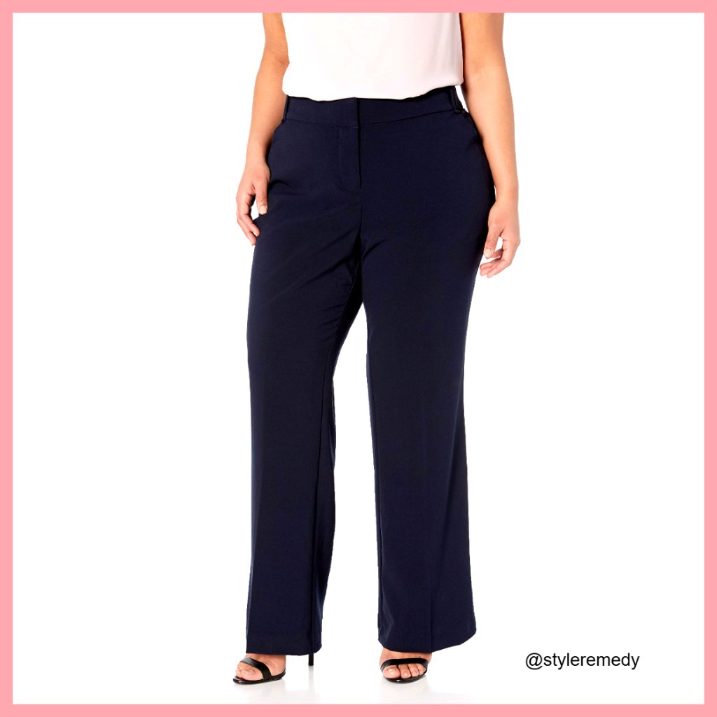 Bistretch Flare Leg Pant High Rise Slacks For Work